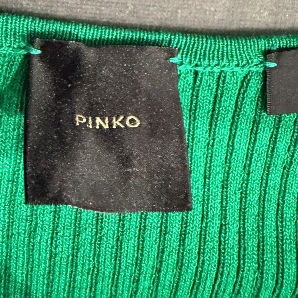 Pinko Emerald Ribbed Knit Top - Picture 2 of 5